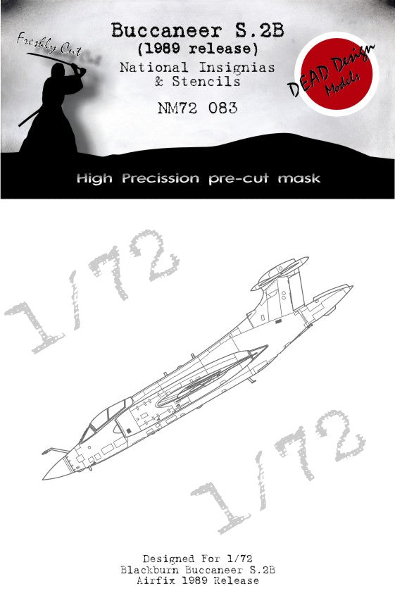 Dead Design Models DDMNM72083 1:72 Blackburn Buccaneer S.2B/D National Insignia