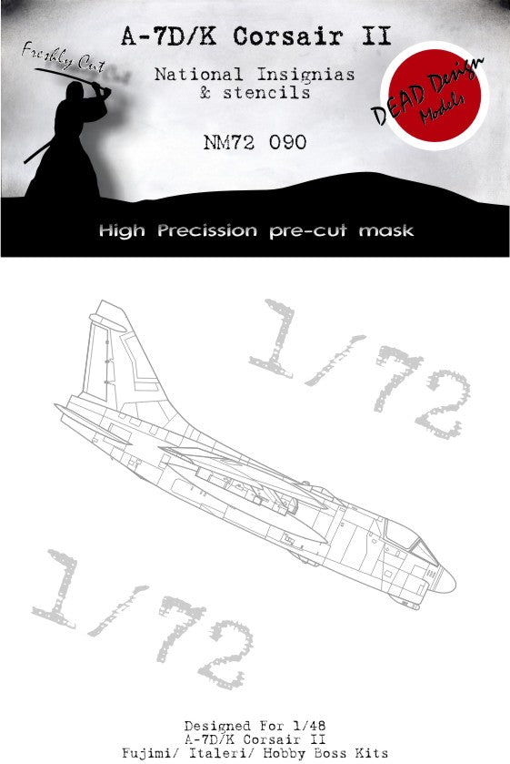 Dead Design Models DDMNM72090 1:72 LTV A-7D/A-7K Corsair II National Insignia