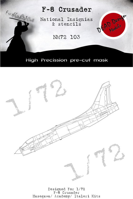 Dead Design Models DDMNM72103 1:72 F-8 Crusader National Insignia