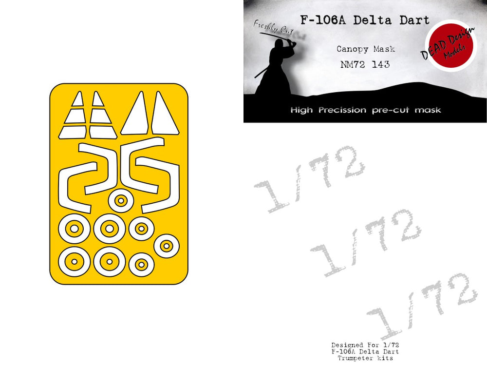 Dead Design Models DDMNM72143 1:72 Convair F-106A Delta Dart