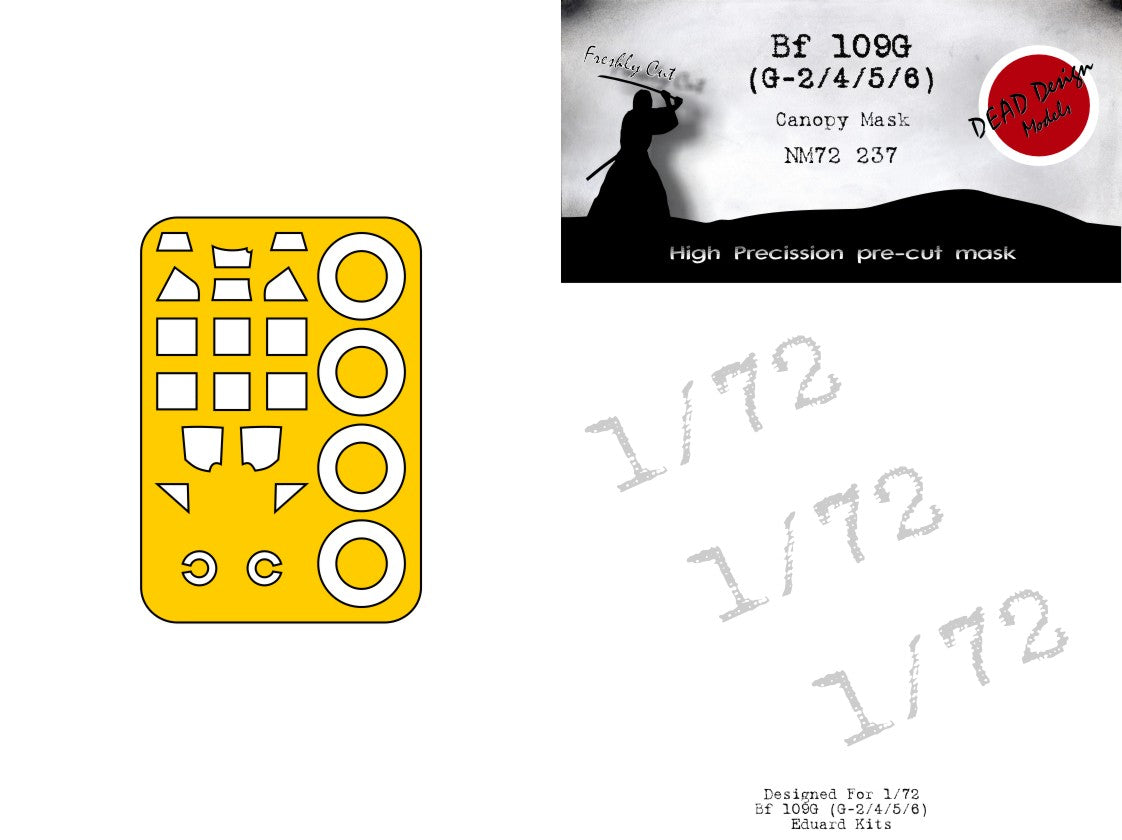 Dead Design Models DDMNM72237 1:72 Messerschmitt Bf-109G-6
