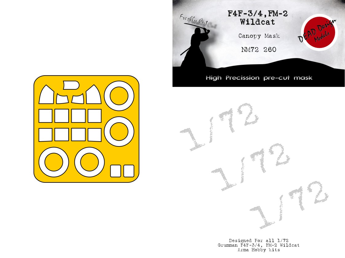 Dead Design Models DDMNM72260 1:72 F4F-3 Wildcat