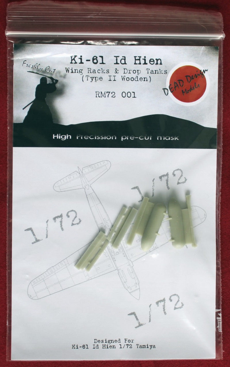 Dead Design Models DDMRM72001 1:72 Kawasaki Ki-61-Id Wing Racks & Drop Tank