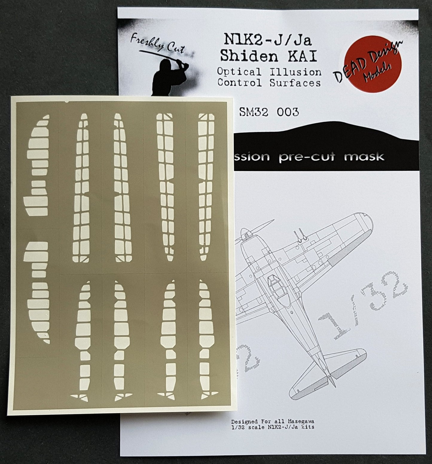 Dead Design DDMSM32003 1:32 N1K2-j Shiden KAI 3D Control Surface
