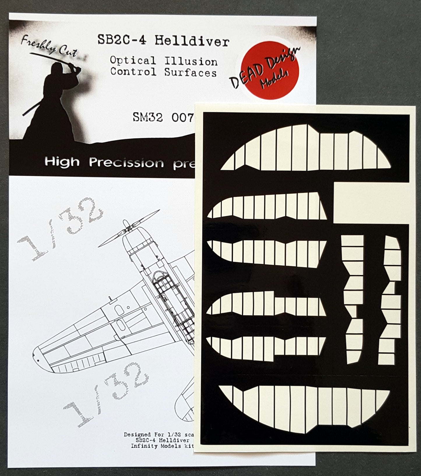 Dead Design DDMSM32007 1:32 SB2C-4 Helldiver 3D Control Surface