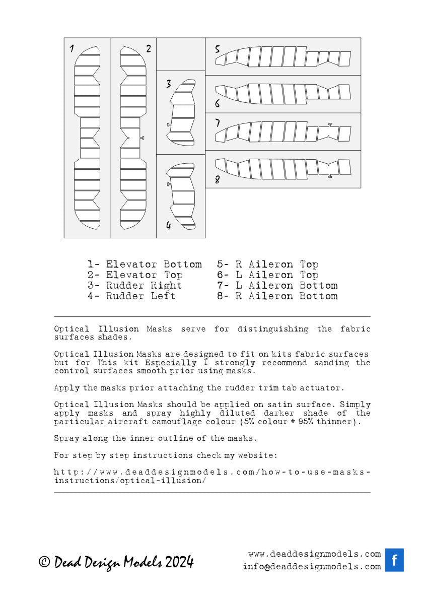 Dead Design DDMSM32024 1:32 Arado Ar-196A-3 3D Control Surface