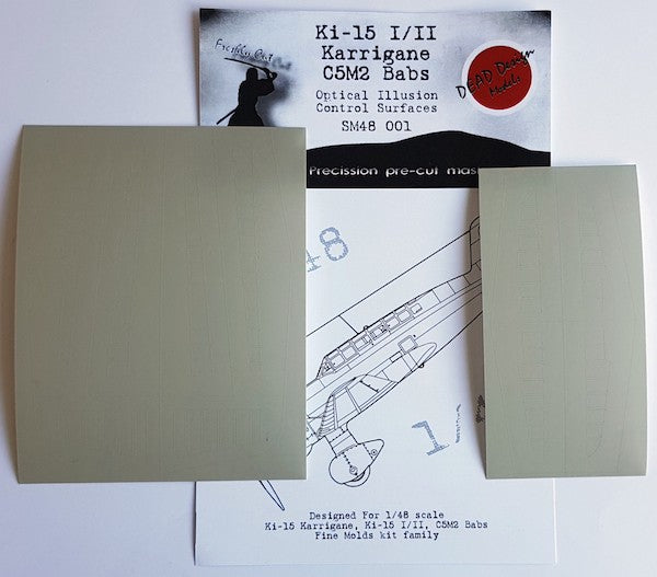 Dead Design DDMSM48001 1:48 Ki-15 & C5M2 3D Effect Control Surface