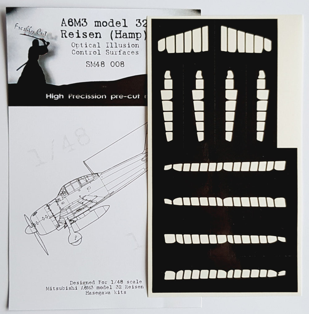 Dead Design DDMSM48008 1:48 A6M3 Zero m.22 3D Control Surface Mask