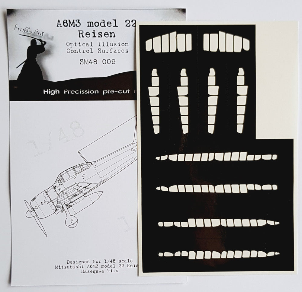 Dead Design DDMSM48009 1:48 A6M5/7/8/2-K Zero 3D Control Surface Mask