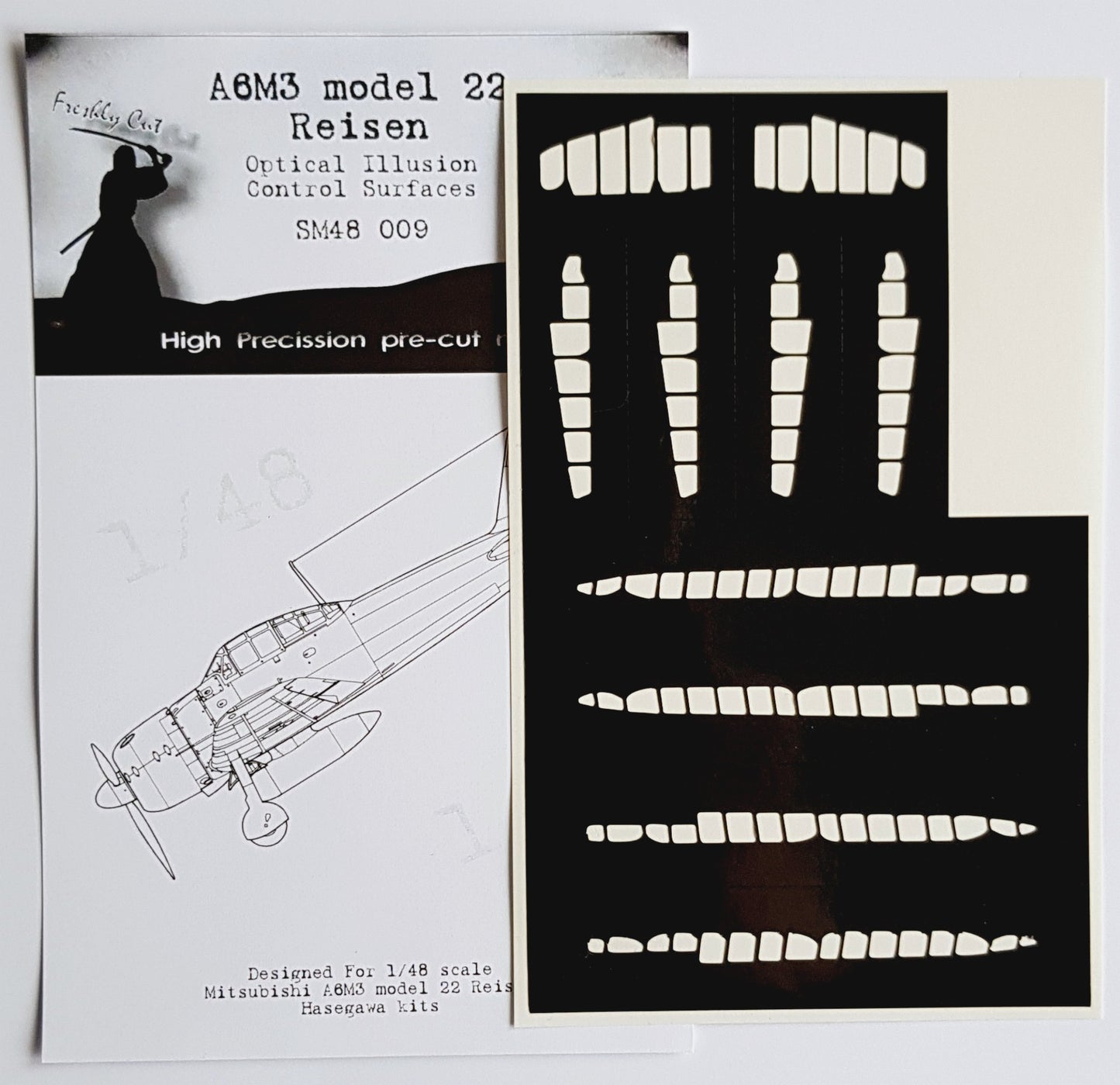Dead Design DDMSM48009 1:48 A6M5/7/8/2-K Zero 3D Control Surface Mask