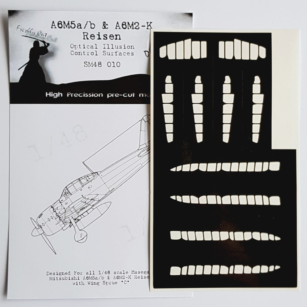 Dead Design DDMSM48010 1:48 A6M3 Zero m.22 3D Control Surface Mask