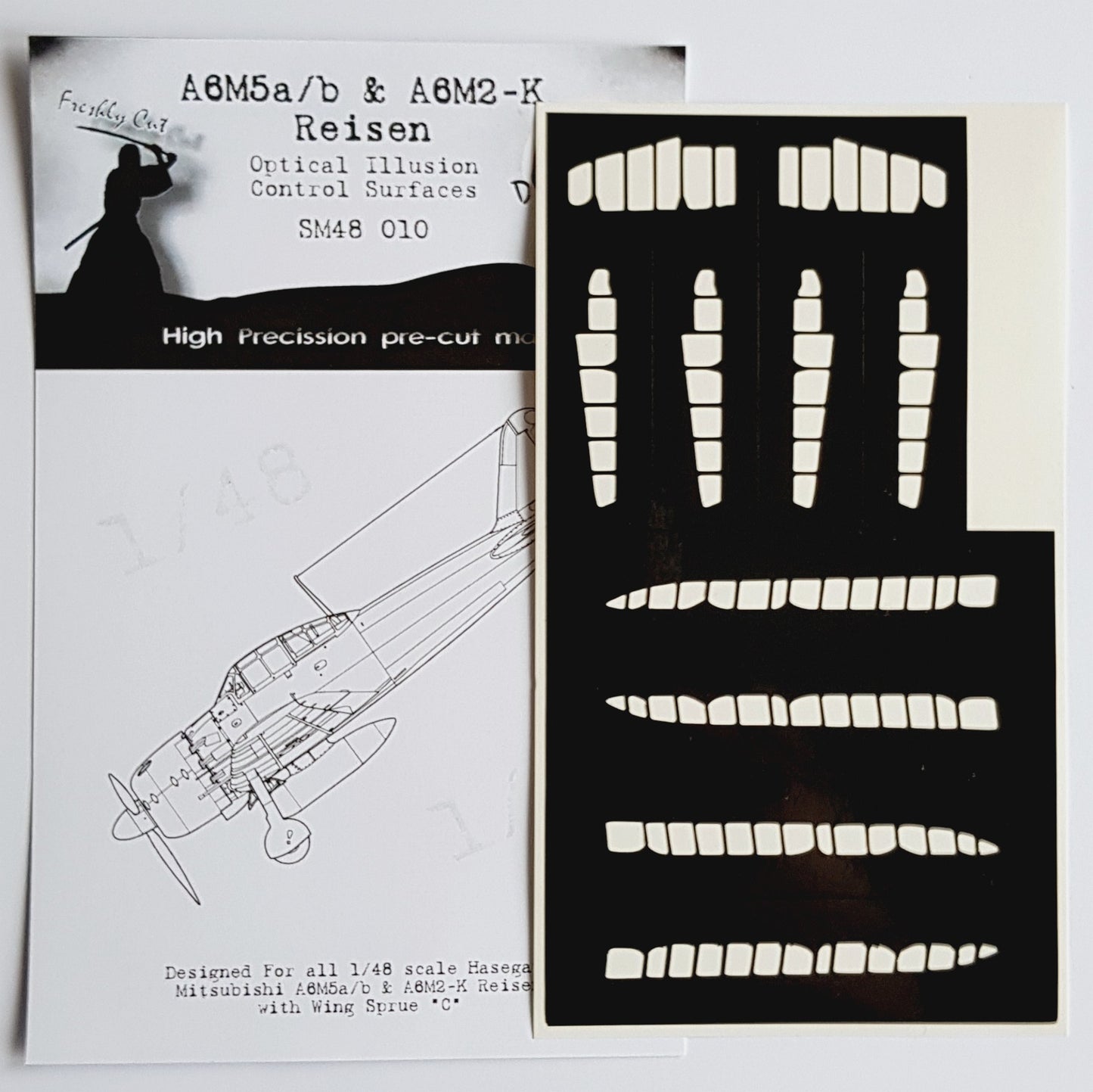 Dead Design DDMSM48010 1:48 A6M3 Zero m.22 3D Control Surface Mask