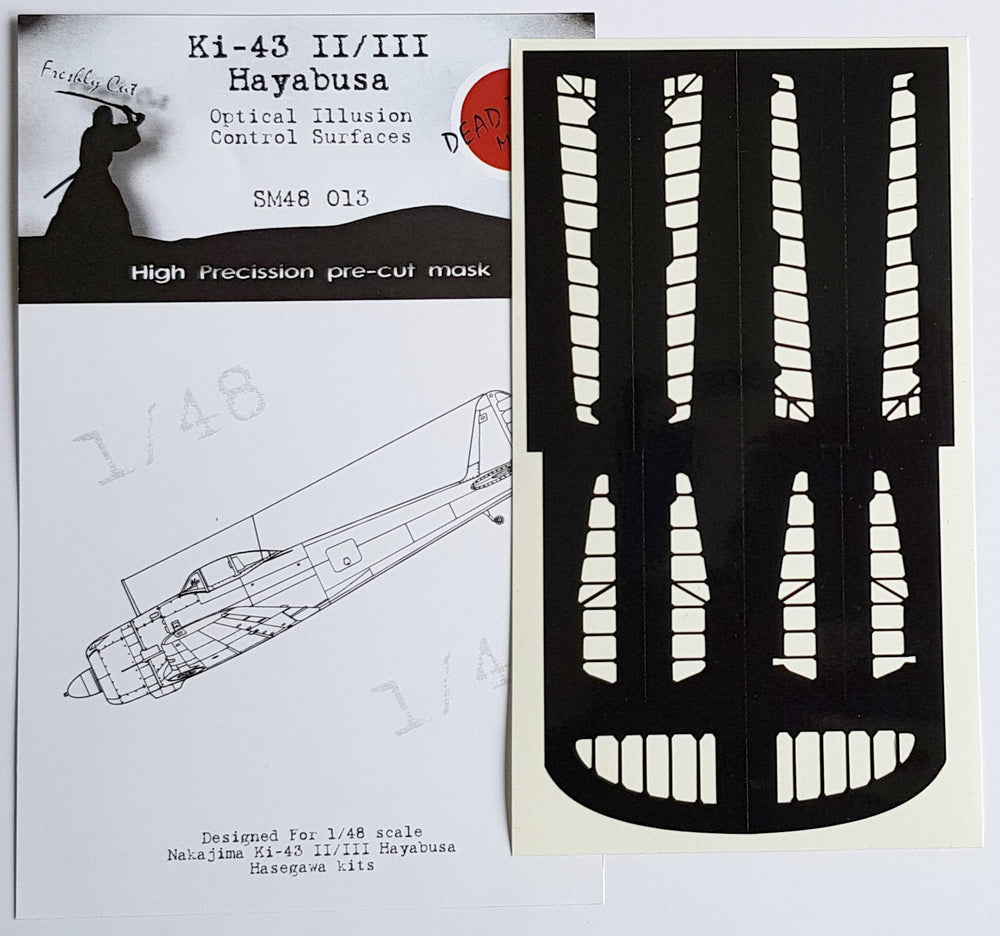 Dead Design DDMSM48013 1:48 Ki-43-II Hayabusa 3D Control Surface Mask