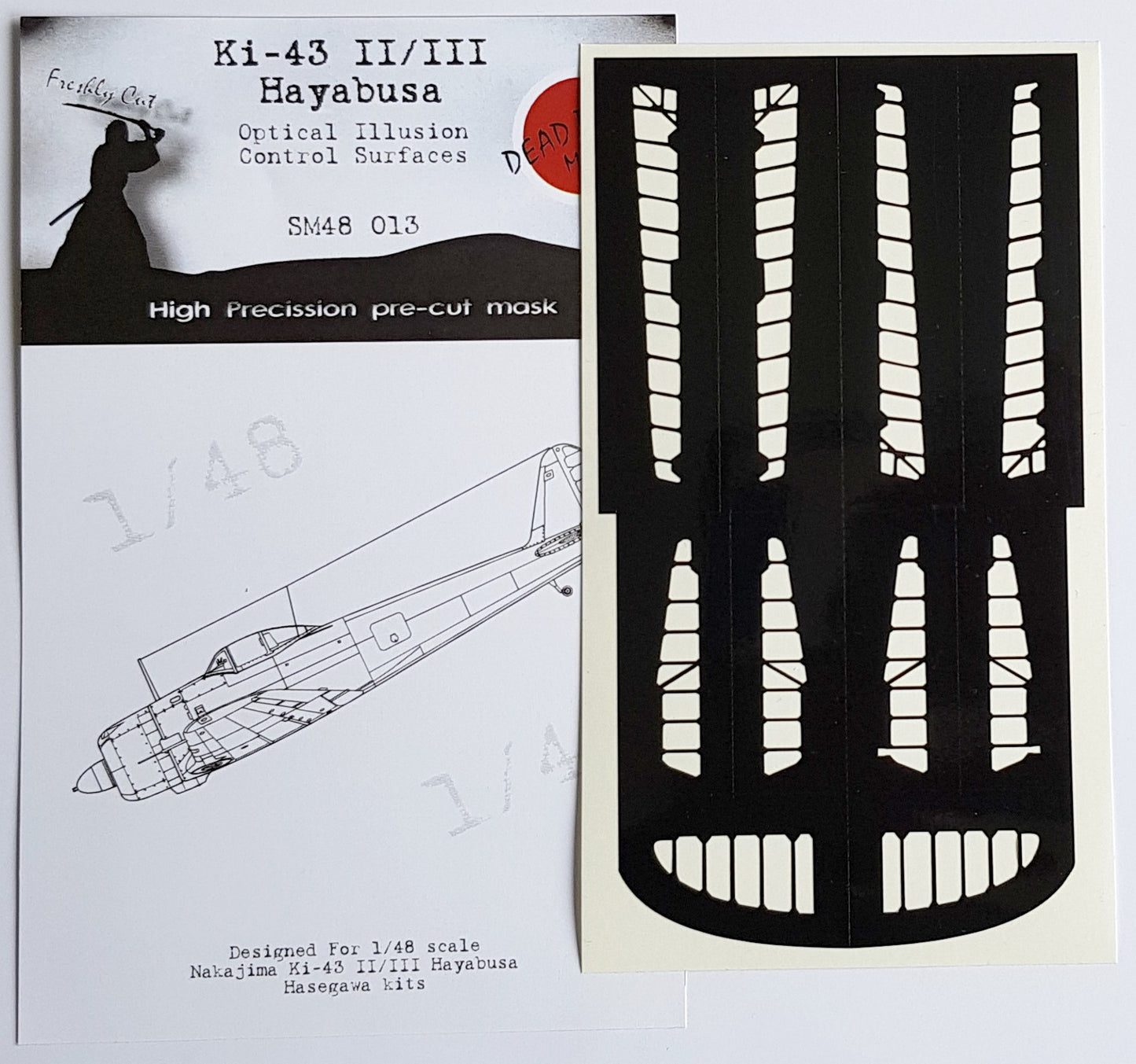 Dead Design DDMSM48013 1:48 Ki-43-II Hayabusa 3D Control Surface Mask
