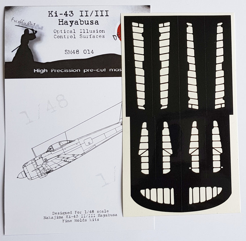 Dead Design DDMSM48014 1:48 Ki-43-II Hayabusa 3D Control Surface Mask