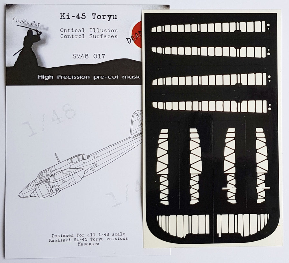 Dead Design DDMSM48017 1:48 Ki-45 Toryu 3D Effect Control Surface Mask