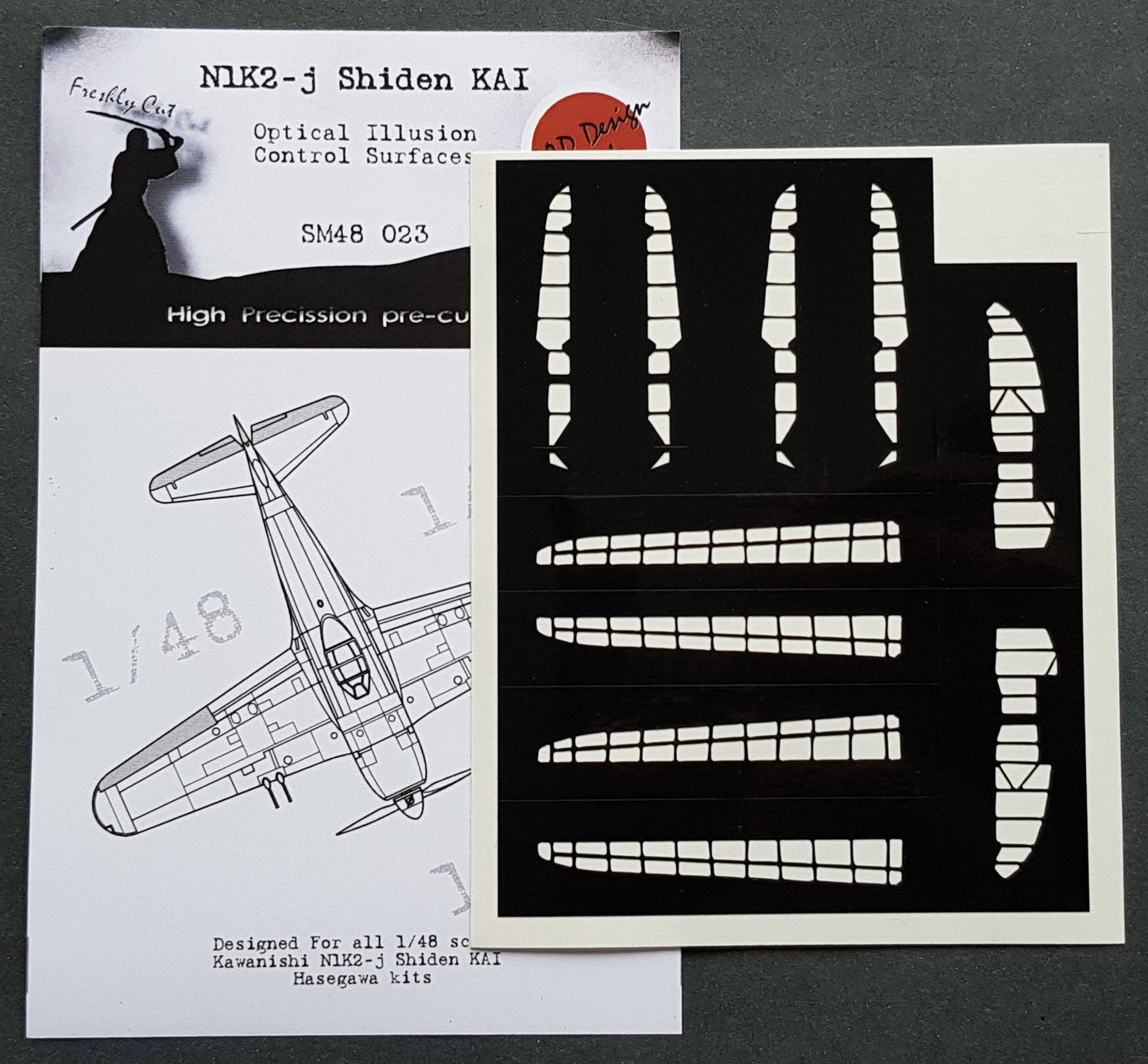 Dead Design DDMSM48023 1:48 N1K2-J Shiden KAI 3D Control Surface Mask