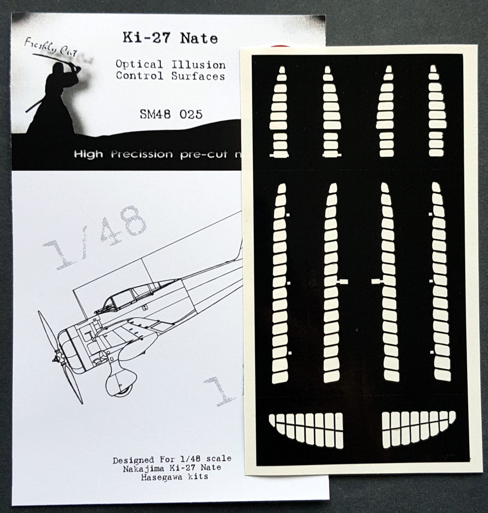 Dead Design DDMSM48025 1:48 Ki-27 Nate 3D Effect Control Surface Mask