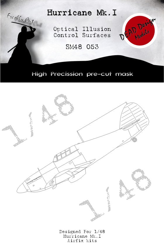 Dead Design DDMSM48053 1:48 Hurricane Mk.I 3D Control Surface Mask