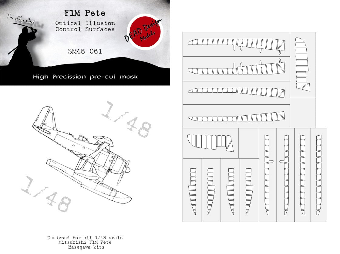 Dead Design DDMSM48061 1:48 F1M2 Type Zero Pete 3D Control Surface
