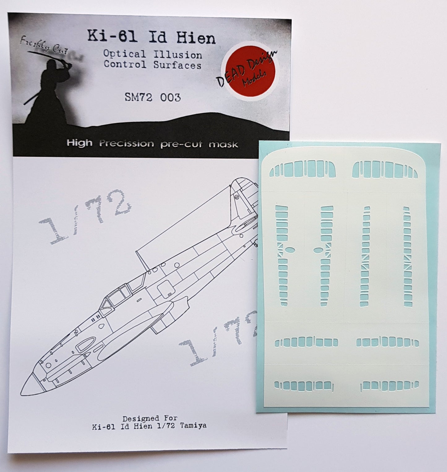 Dead Design DDMSM72003 1:72 Ki-61-Id Hien 3D Control Surface Mask