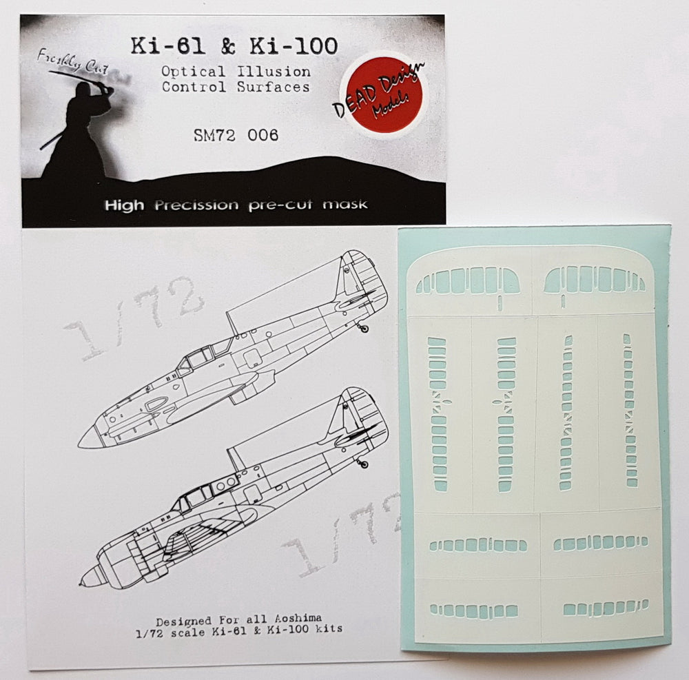 Dead Design DDMSM72006 1:72 Ki-61-I/II Hien 3D Control Surface Mask