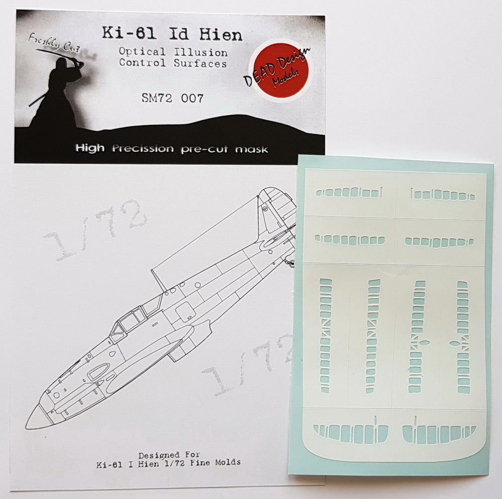 Dead Design DDMSM72007 1:72 Ki-61-I Hien 3D Control Surface Mask