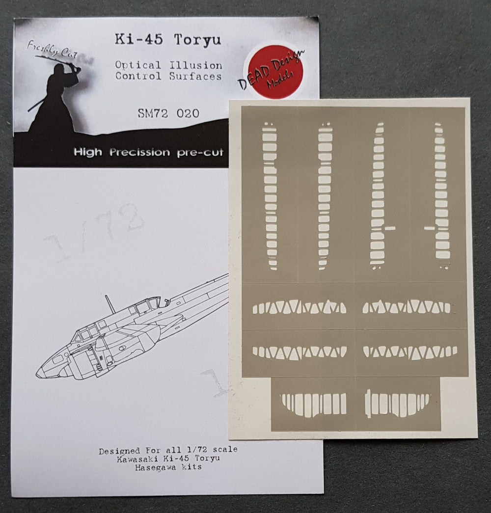 Dead Design DDMSM72020 1:72 Ki-45 Toryu 3D Control Surface Mask