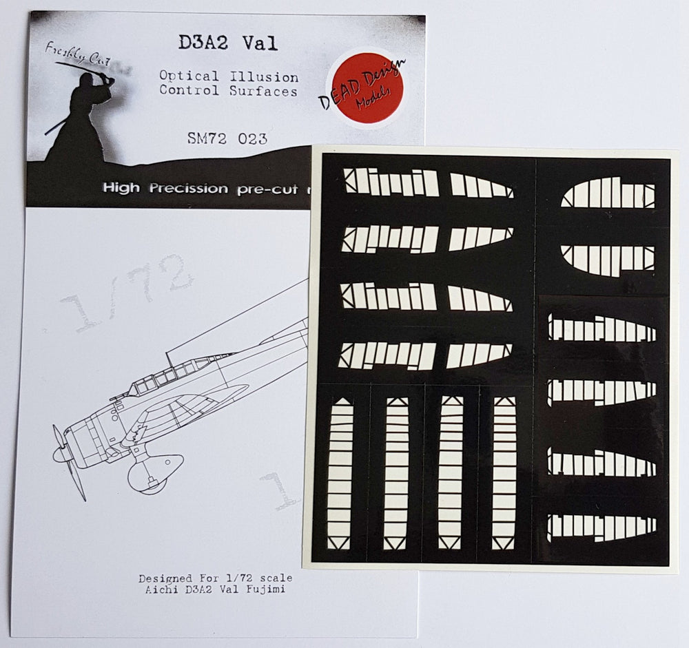 Dead Design DDMSM72023 1:72 Aichi D3A2 Val 3D Control Surface Mask