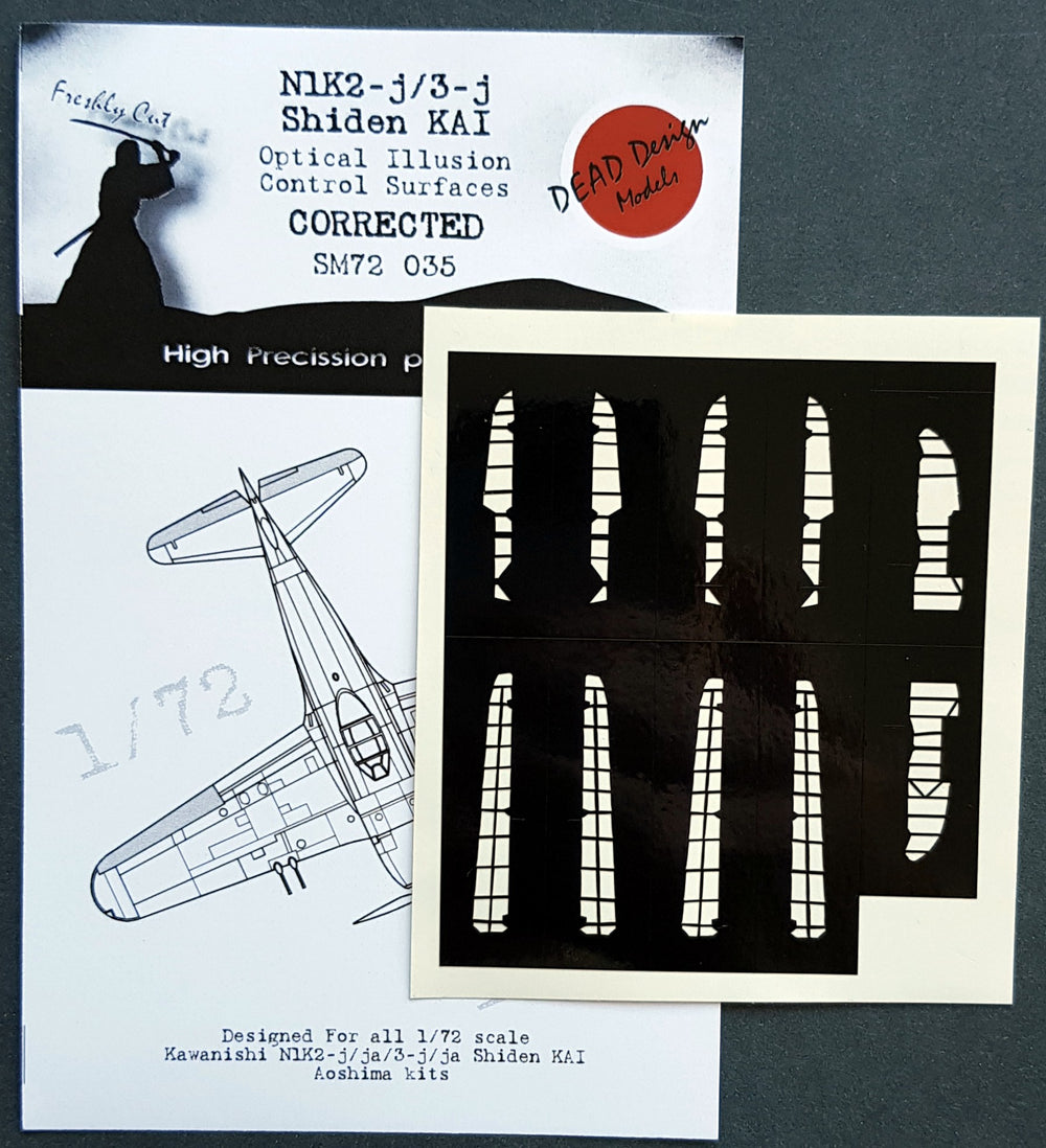 Dead Design DDMSM72035 1:72 N1K2-J Shiden KAI 3D Control Surface