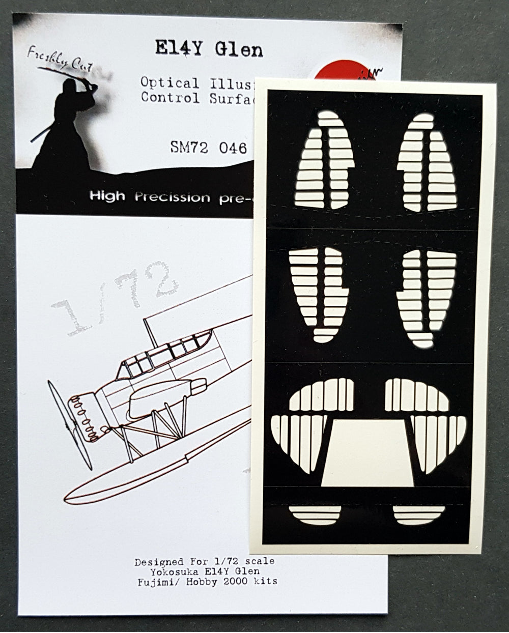 Dead Design DDMSM72046 1:72 Kugisho E14Y Glen 3D Control Surface Mask