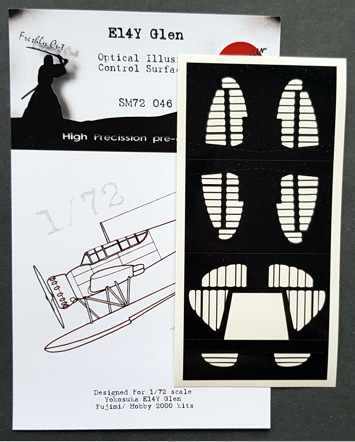 Dead Design DDMSM72046 1:72 Kugisho E14Y Glen 3D Control Surface Mask