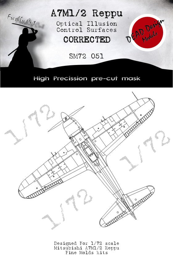 Dead Design DDMSM72051 1:72 A7M1/A7M2 Reppu 3D Control Surface