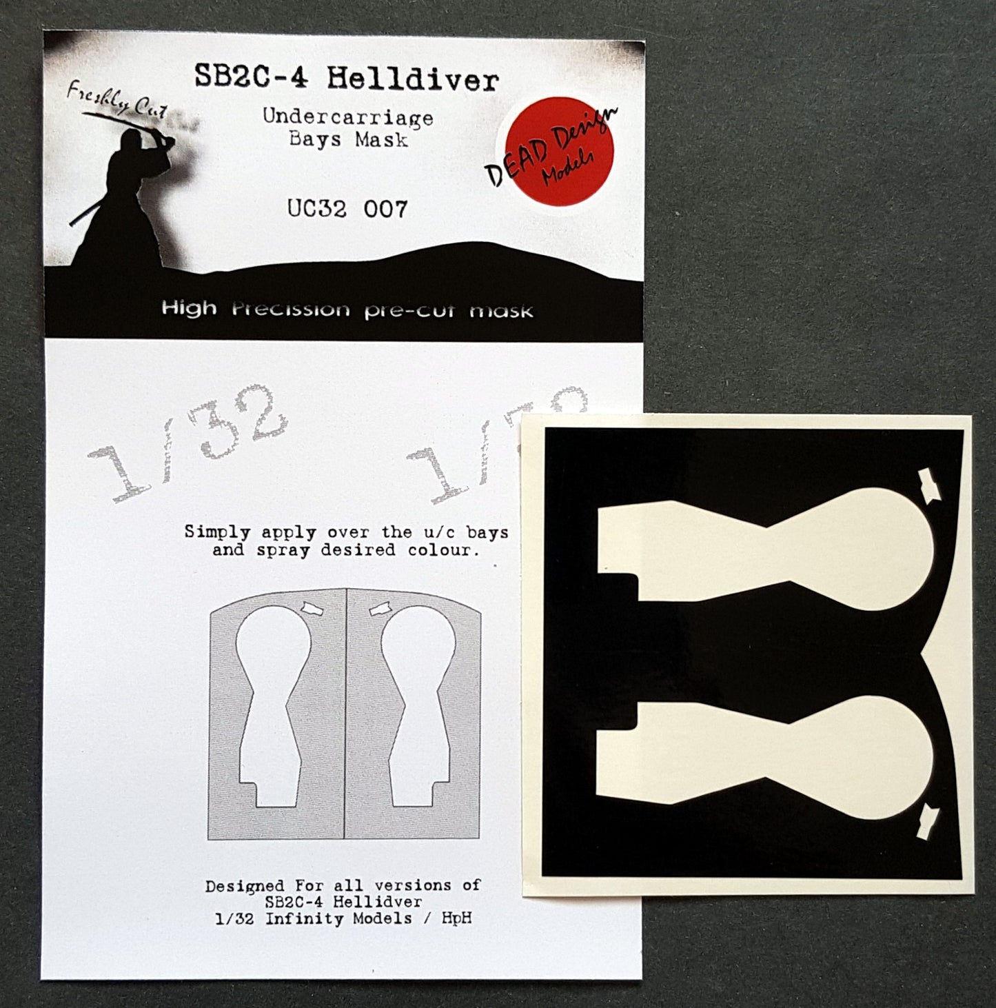 Dead Design DDMUC32007 1:32 SB2C-4 Helldiver Wheel Bay Paint Mask