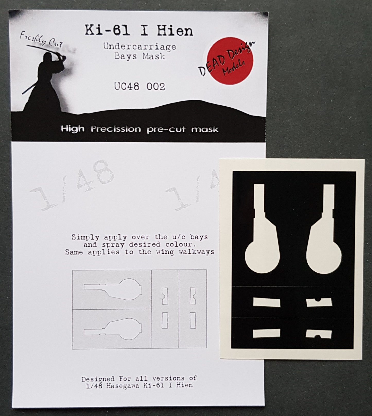 Dead Design DDMUC48002 1:48 Ki-61-I Hien Wheel Bay Paint Mask