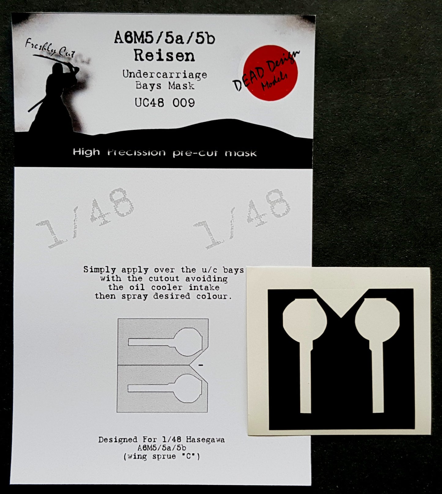 Dead Design DDMUC48009 1:48 A6M5a/b/c Wheel Bay Paint Mask