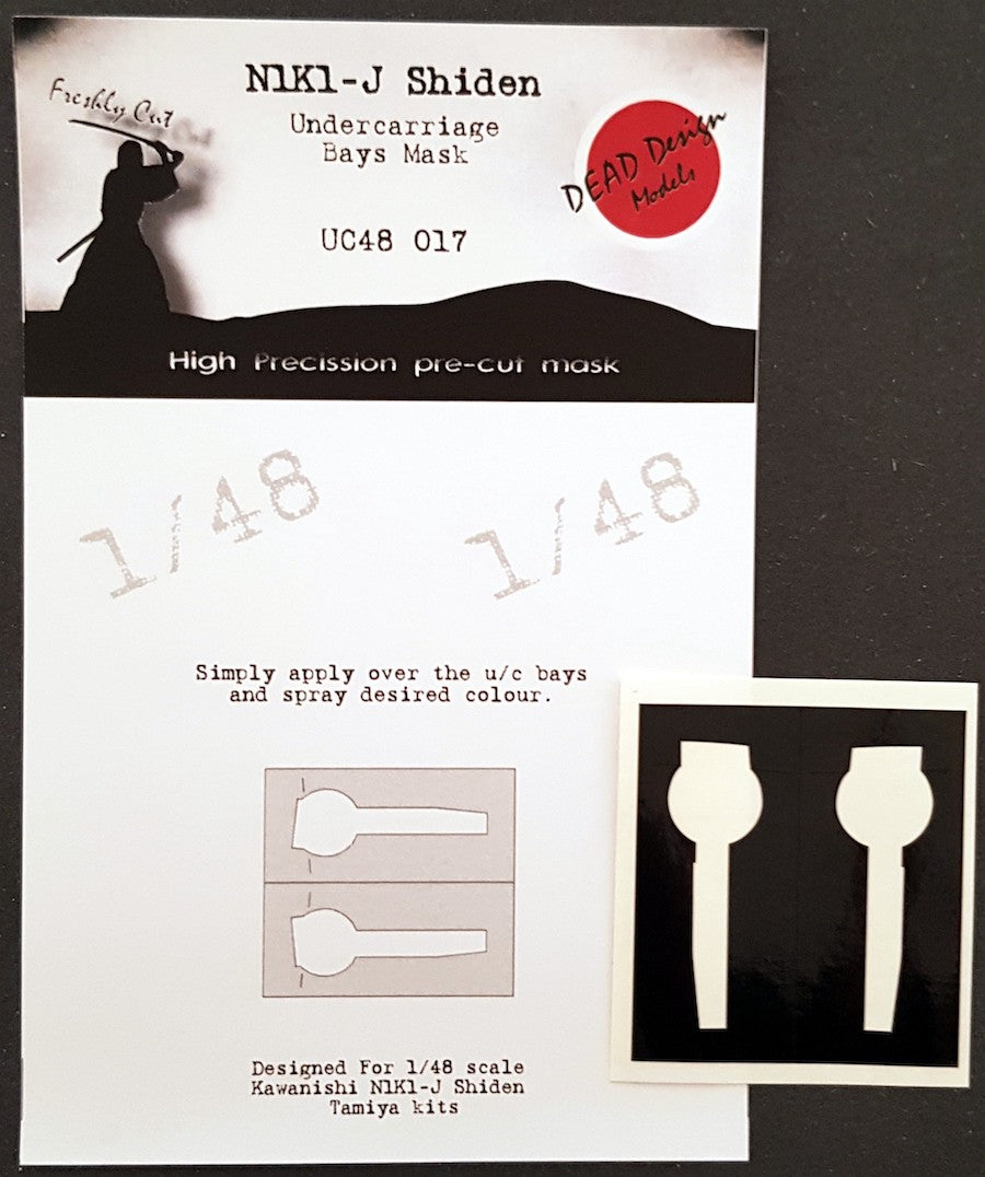 Dead Design DDMUC48017 1:48 N1K1-j Shiden Wheel Bay Paint Mask