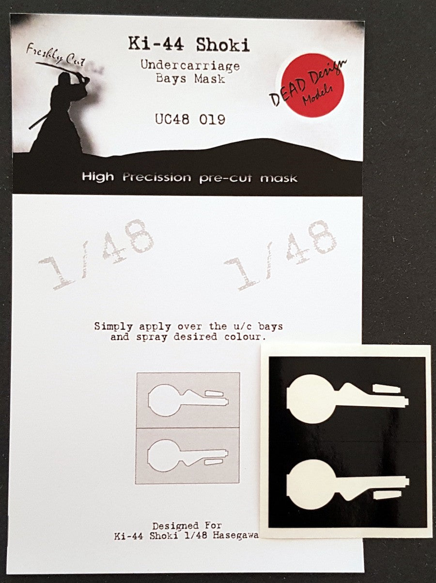 Dead Design DDMUC48019 1:48 Ki-44 Shoki Wheel Bay Paint Mask