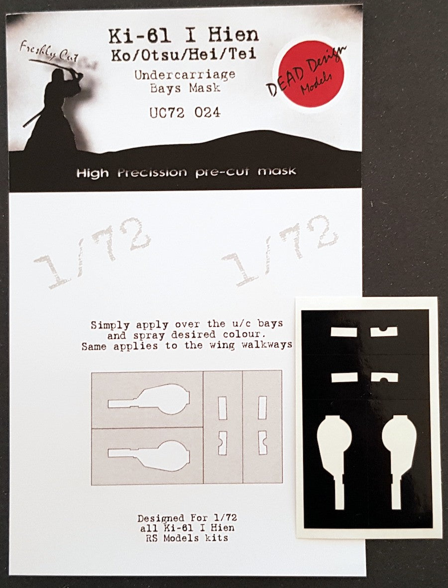 Dead Design DDMUC72024 1:72 Ki-61-I Hien Wheel Bay Paint Mask