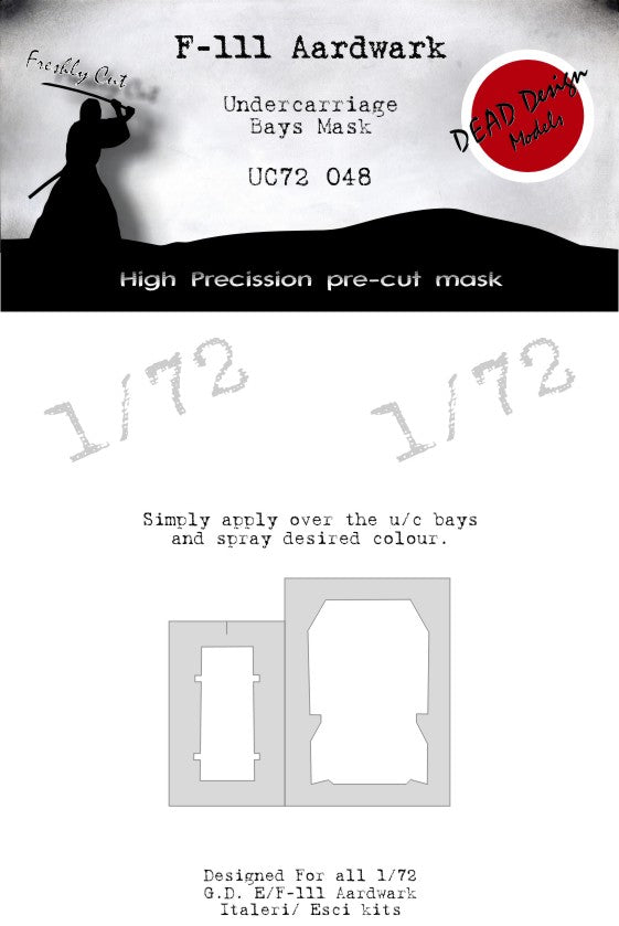 Dead Design DDMUC72048 1:72 F-111 Aardvark Wheel Bay Paint Mask