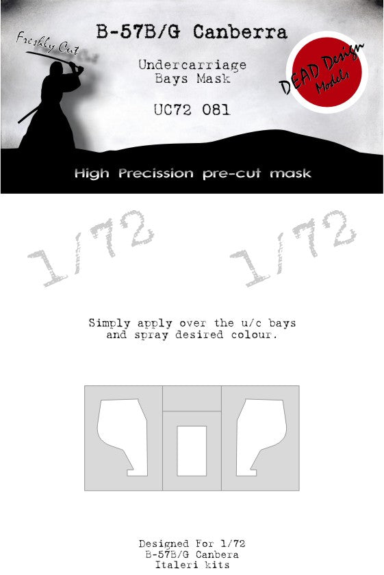 Dead Design Models DDMUC72081 1:72 Martin B-57B Canberra