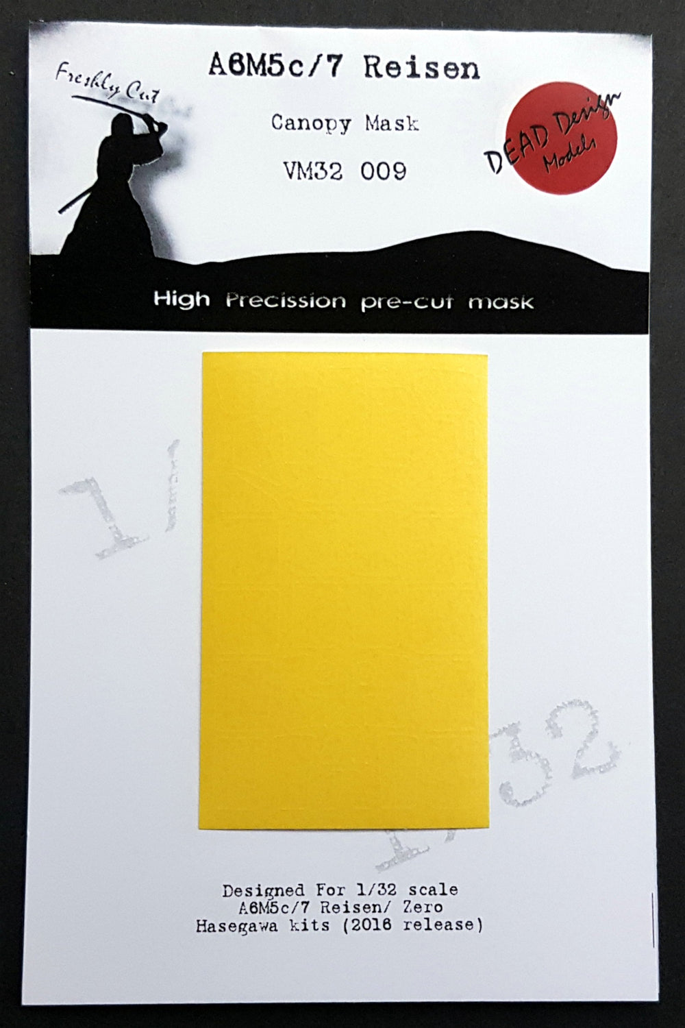 Dead Design DDMVM32009 1:32 A6M5 Zero Reisen Ext Canopy Mask