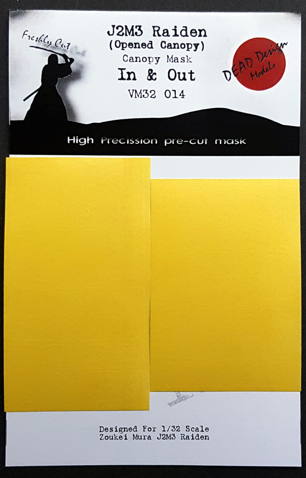 Dead Design DDMVM32014 1:32 J2M3 Raiden Int/Ext Canopy Paint Mask