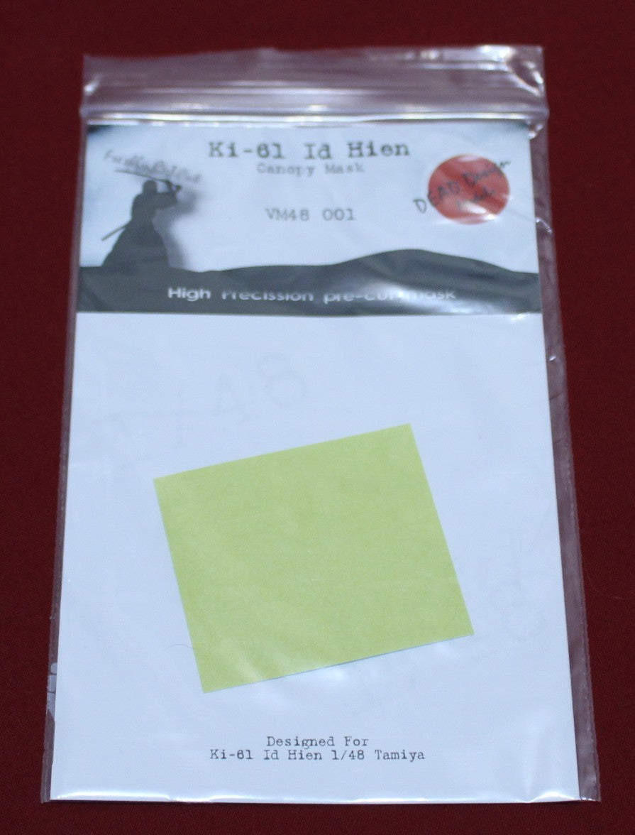 Dead Design Models DDMVM48001 1:48 Kawasaki Ki-61-Id Hien canopy mask