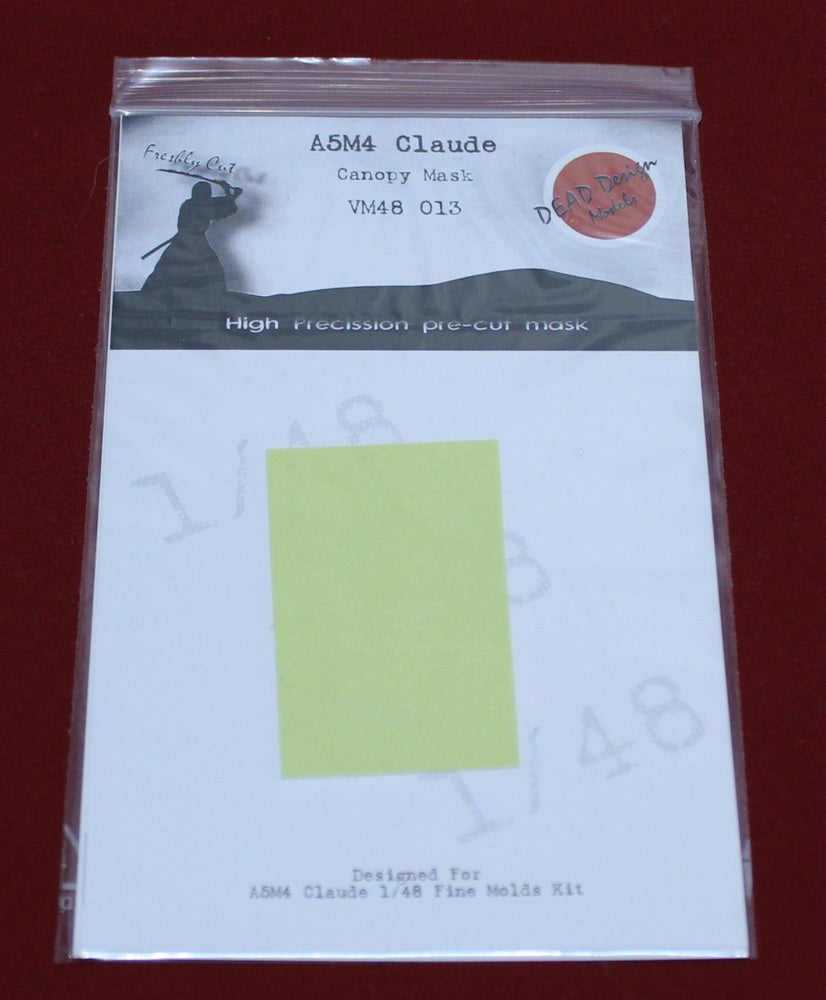 Dead Design Models DDMVM48013 1:48 Mitsubishi A5M4 'Claude' canopy mask
