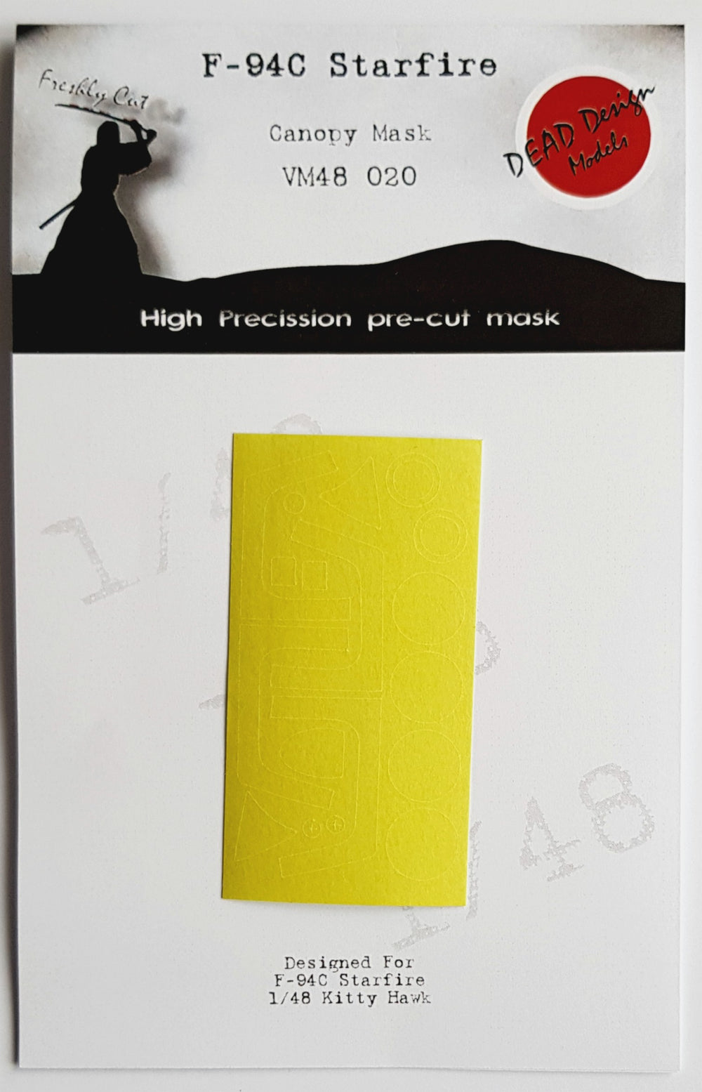 Dead Design Models DDMVM48020 1:48 Lockheed F-94C canopy paint frame mask