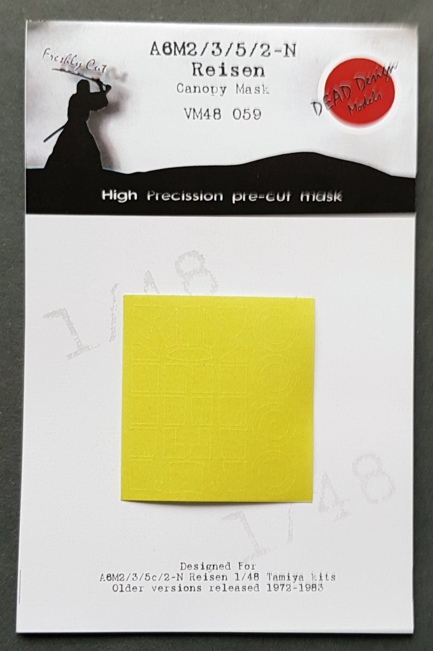 Dead Design DDMVM48059 1:48 A6M2/3/5c/2-N Reisen Canopy Paint Mask