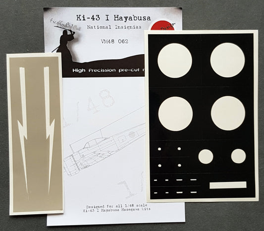 Dead Design DDMVM48062 1:48 Ki-43-I Hayabusa Insignia & Markings Masks