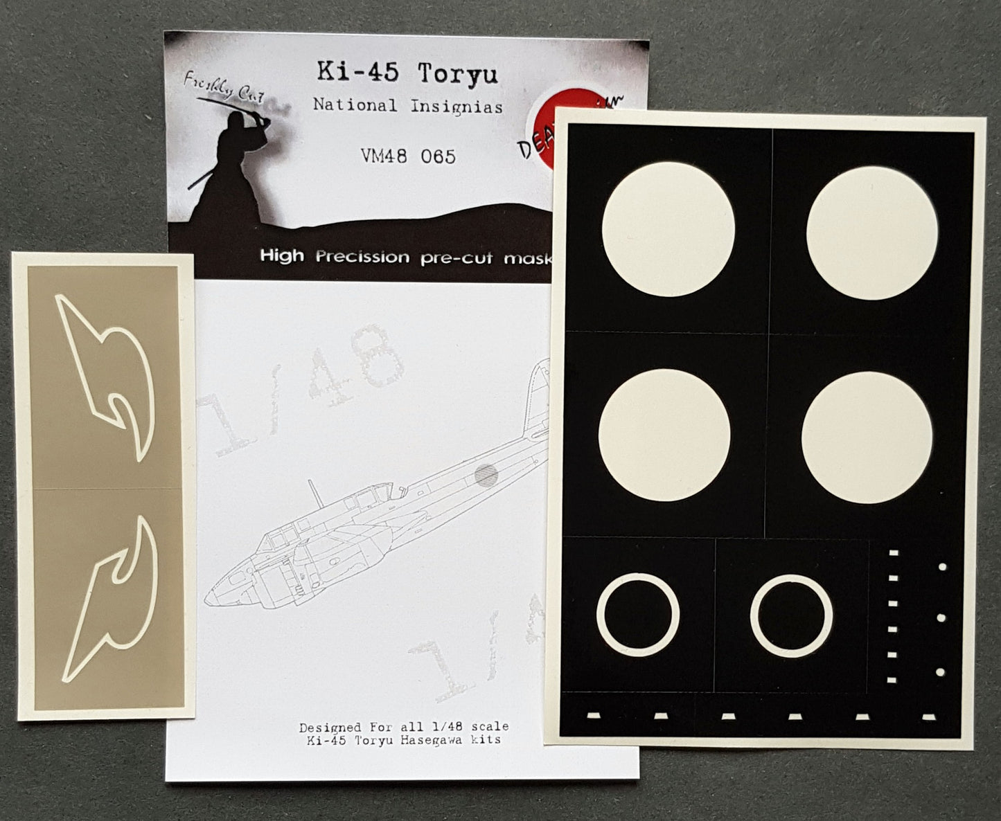 Dead Design DDMVM48065 1:48 Ki-45 Toryu Insignia and Markings Masks