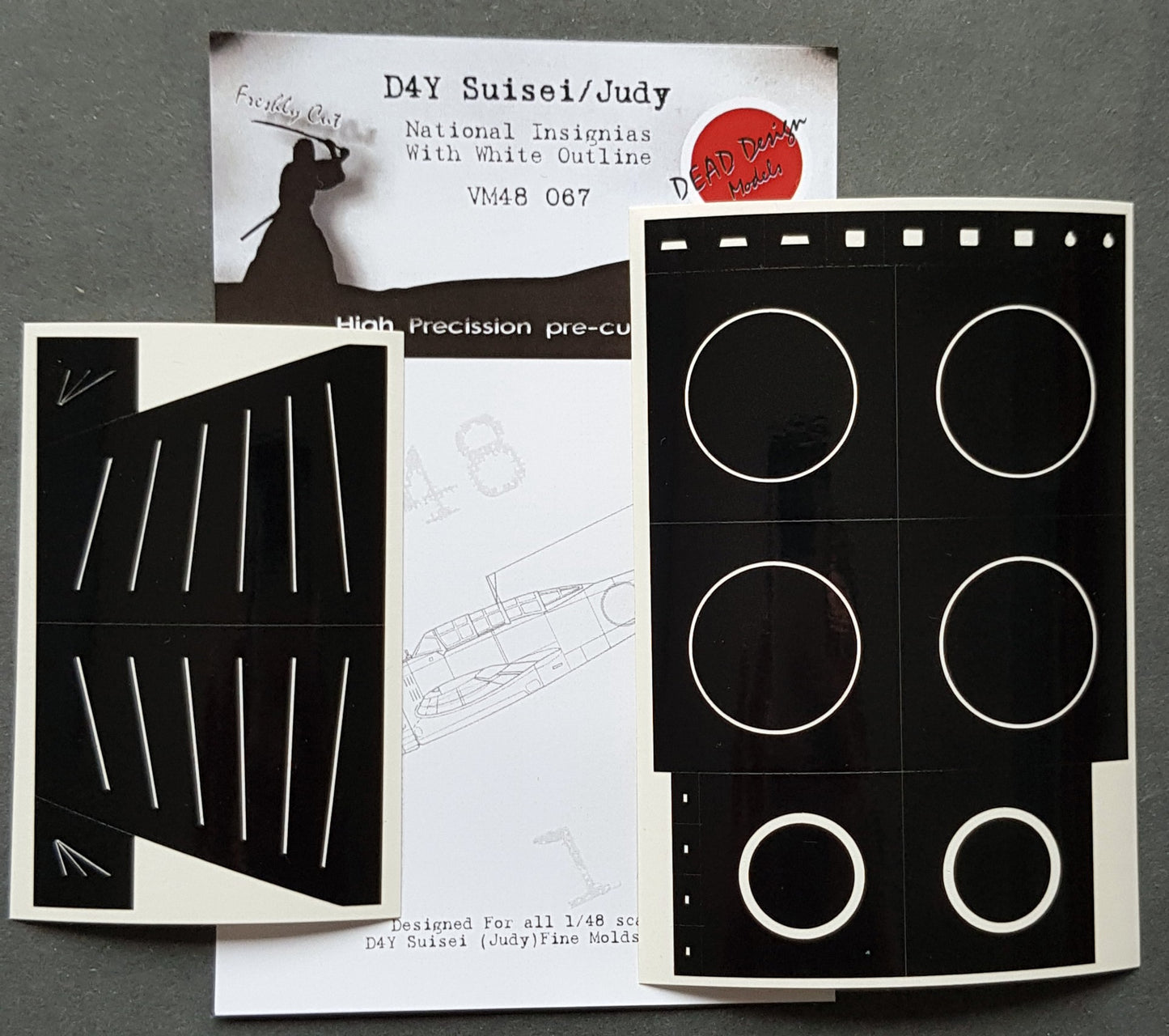 Dead Design DDMVM48067 1:48 D4Y1/2/3/4 Susei Insignia & Markings Outline